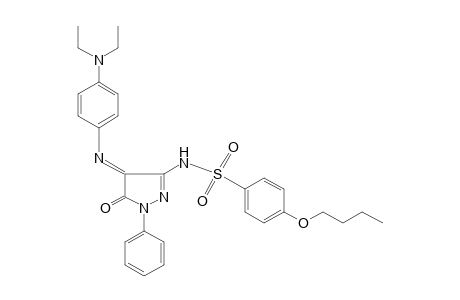 p-BUTOXY-N-{4-{[p-(DIETHYLAMINO)PHENYL]IMINO}-5-OXO-1-PHENYL-2-PYRAZOLIN-3-YL}BENZENESULFONAMIDE