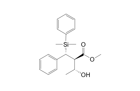Methyl (2R,3R)-2-[(R)-.alpha.-dimethyl(phenyl)silyl]benzyl-3-hydroxybutanoate