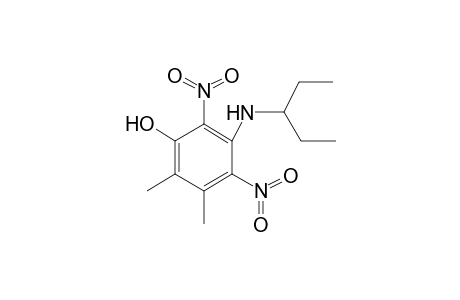 3-[(1-Ethylpropyl)amino]-5,6-dimethyl-2,4-dinitrophenol