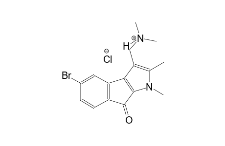 (5-bromo-1,2-dimethyl-8-oxo-1,8-dihydroindeno[2,1-b]pyrrol-3-yl)-N,N-dimethylmethanaminium chloride