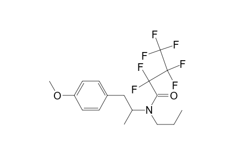 4-Methoxypropylamphetamine HFB Derivative