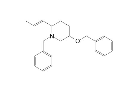 (E)-1-Benzyl-2-(1-propenyl)-5-(benzyloxy)piperidine