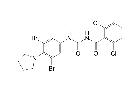Benzamide, 2,6-dichloro-N-[[[3,5-dibromo-4-(1-pyrrolidinyl)-phenyl]amino]carbonyl]-