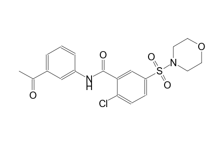 benzamide, N-(3-acetylphenyl)-2-chloro-5-(4-morpholinylsulfonyl)-