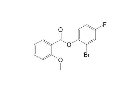 o-Methoxybenzoic acid, 2-bromo-4-fluorophenyl ester