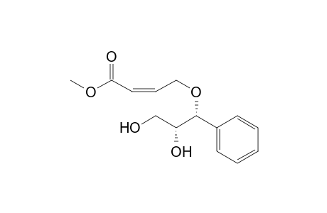 (2Z,6R,7R)-7,8-Dihydroxy-5-oxa-6-phenyl-2-octenoic acid methyl ester