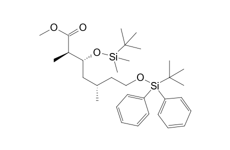 methyl (2R,3R,5S)-3-[tert-butyl(dimethyl)silyl]oxy-7-[tert-butyl(diphenyl)silyl]oxy-2,5-dimethyl-heptanoate