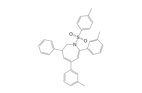 3-Phenyl-5,7-di-m-tolyl-1-tosyl-2,3-dihydro-1H-azepine