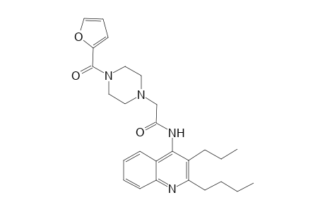 N-(2-butyl-3-propyl-4-quinolinyl)-2-[4-[2-furanyl(oxo)methyl]-1-piperazinyl]acetamide