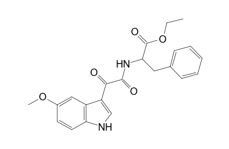 N-[(5-methoxyindol-3-yl)glyoxyloyl]-3-phenylalanine, ethyl ester