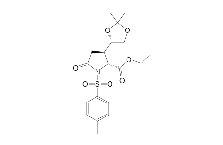 ETHYL-(2R,3R)-N-(PARA-TOLYLSULFONYL)-3-[(S)-2,2-DIMETHYL-1,3-DIOXOLAN-4-YL]-5-OXOPYRROLIDINE-2-CARBOXYLATE