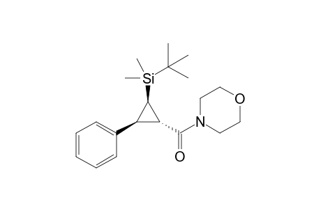 4-{(1S*,2R*,3S*)-[2-(tert-Butyldimethylsilyl)-3-phenylcyclopropyl]carbonyl}morpholine