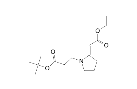 TERT.-BUTYL-3-[(2E)-2-(2-ETHOXY-2-OXOETHYLIDENE)-PYRROLIDIN-1-YL]-PROPANOATE