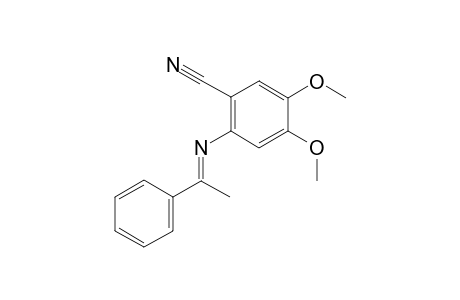 (E)-4,5-Dimethoxy-2-((1-phenylethylidene)amino)benzonitrile