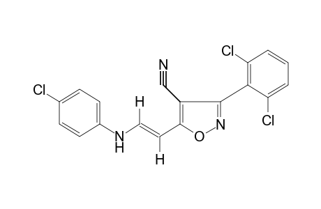 trans-5-[2-(p-CHLOROANILINO)VINYL]-3-(2,6-DICHLOROPHENYL)-4-ISOXAZOLECARBONITRILE