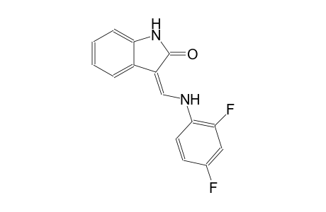(3Z)-3-[(2,4-difluoroanilino)methylene]-1,3-dihydro-2H-indol-2-one
