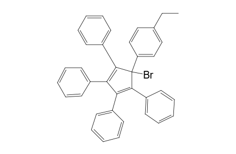 Benzene, 1-(1-bromo-2,3,4,5-tetraphenyl-2,4-cyclopentadien-1-yl)-4-ethyl-
