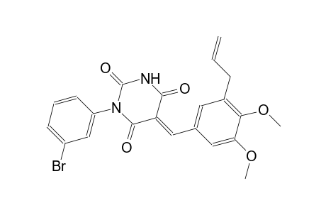 (5E)-5-(3-allyl-4,5-dimethoxybenzylidene)-1-(3-bromophenyl)-2,4,6(1H,3H,5H)-pyrimidinetrione