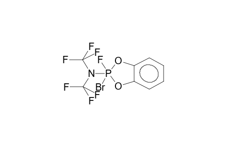 2-BROMO-2-FLUORO-2-N,N-BIS(TRIFLUOROMETHYL)AMINO-4,5-BENZO-1,3,2-DIOXAPHOSPHOLANE