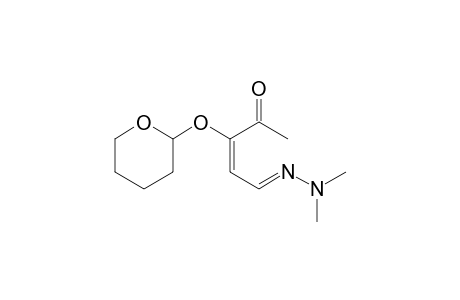 2-Pentenal,4-oxo-3-[(tetrahydro-2H-pyran-2-yl)oxy]-, 1-(dimethylhydrazone)