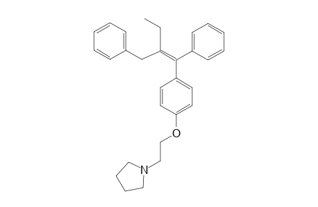 2-BENZYL-1-PHENYL-1-[4-(PYRROLIDINYLETHOXY)-PHENYL]-BUT-1-ENE