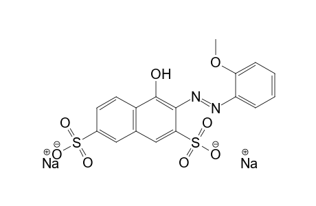 2,7-Naphthalenedisulfonic acid, 4-hydroxy-3-[(2-methoxyphenyl)azo]-, disodium salt
