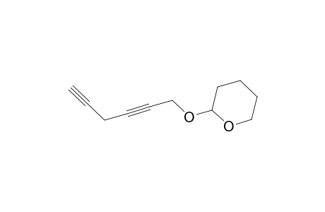 2H-Pyran, 2-(2,5-hexadiynyloxy)tetrahydro-