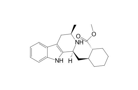 Methyl (1S)-2-[1',2',3',4'-tetrahydro-3'-methyl-.beta.-carbolin-1'-yl)methyl]cyclohexane-1-carboxylate