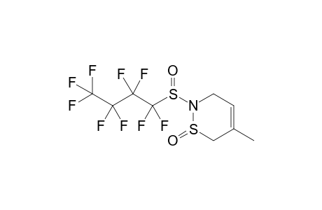 anti-5-Methyl-2-(nonafluorobutanesulfinyl)-3,6-dihydro-2H-[1,2]thiazine-1-oxide