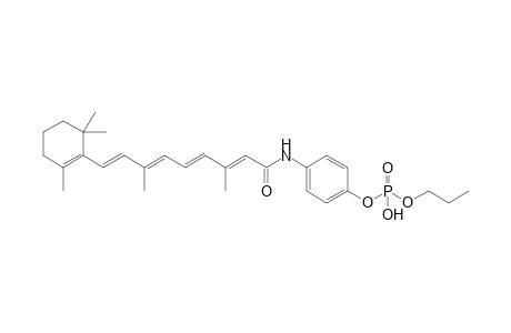 4-{[(2E,4E,6E,8E)-3,7-Dimethyl-9-(2,6,6-trimethyl-1-cyclohexenyl)-2,4,6,8-nonatetraenoyl]amino}phenyl propyl hydrogen phosphate