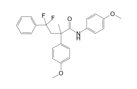 4,4-Difluoro-N,2-bis(4-methoxyphenyl)-2-methyl-4-phenylbutanamide