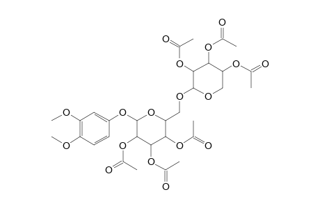 2-(3,4-Dimethoxyphenoxy)-6-[(3,4,5-trihydroxyoxan-2-yl)oxymethyl]oxane-3,4,5-triol, 6ac derivative