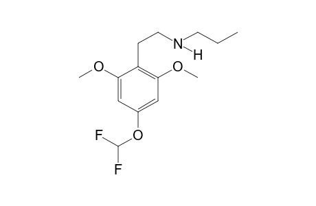 N-Propyl-4-difluoromethoxy-2,6-dimethoxyphenethylamine