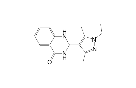 2-(1-ethyl-3,5-dimethyl-1H-pyrazol-4-yl)-2,3-dihydro-4(1H)-quinazolinone