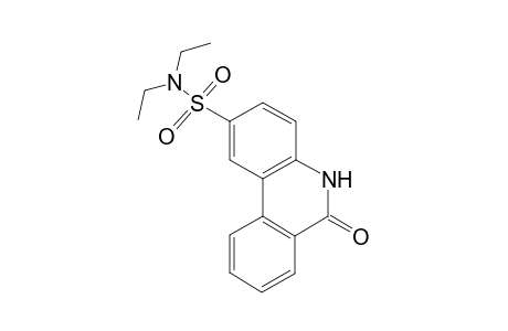 2-Phenanthridinesulfonamide, N,N-diethyl-5,6-dihydro-6-oxo-