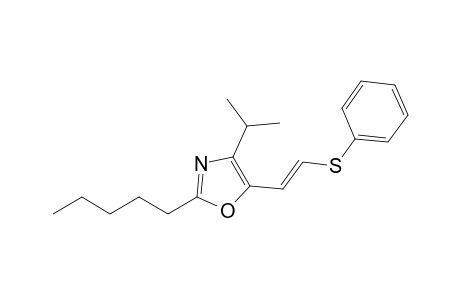 4-Isopropyl-2-(pentyl)-5-[2-(phenylthio)vinyl]-1,3-oxazole