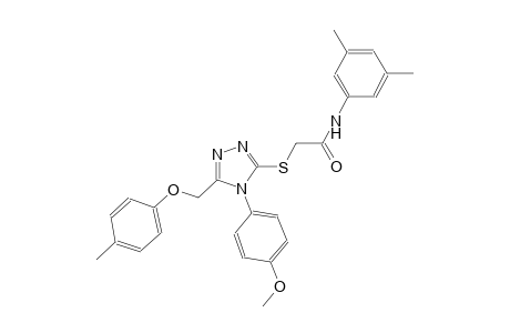 N-(3,5-dimethylphenyl)-2-({4-(4-methoxyphenyl)-5-[(4-methylphenoxy)methyl]-4H-1,2,4-triazol-3-yl}sulfanyl)acetamide