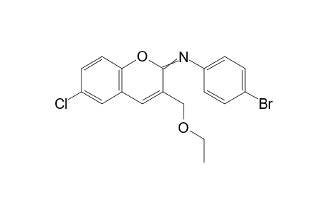 6-Chloro-3-ethoxymethyl-2-(4-bromophenyl)imino-2H-chromene