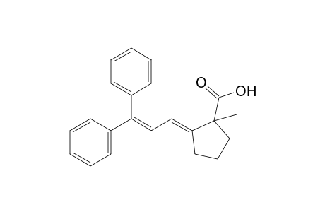 (E)-2-(3,3-Diphenylprop-2-enylidene)-1-methylcyclopentanecarboxylic acid