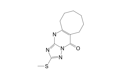 6,7,8,9,10,11-HEXAHYDRO-2-METHYLTHIO-CYClOOCTA-[D]-[1,2,4]-TRIAZOLO-[1,5-A]-PYRIMIDIN-5(12H)-ONE