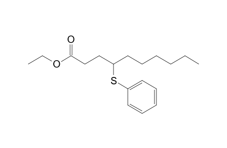 Ethyl 4-(phenylthio)decanoate