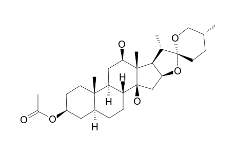 3-β-O-acetyl-12-β,14-β-dihydroxy-chlorogenin