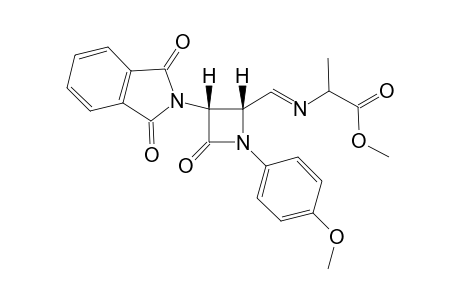 (+)-cis-1-(p-Methoxyphenyl)-3-phthalimidyl-4-[1-(methoxycarbonyl)ethyliminomethyl]azetidin-2-one