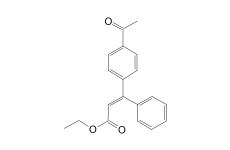 (E)-3-(4-acetylphenyl)-3-phenyl-2-propenoic acid ethyl ester