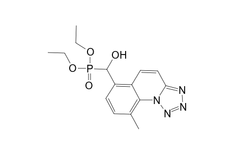 Diethyl [hydroxy(9-methyltetrazolo[1,5-a]quinolin-6-yl)methyl]phosphonate