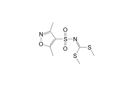 N-[(3,5-dimethyl-4-isoxazolyl)sulfonyl]dithioimidocarbonic acid, dimethyl ester