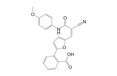 2-{5-[(1Z)-2-cyano-3-(4-methoxyanilino)-3-oxo-1-propenyl]-2-furyl}benzoic acid