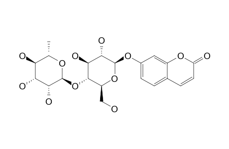 UMBELLIFERONE-7-O-ALPHA-L-RHAMNOPYRANOSYL-(1->4)-BETA-D-GLUCOPYRANOSIDE