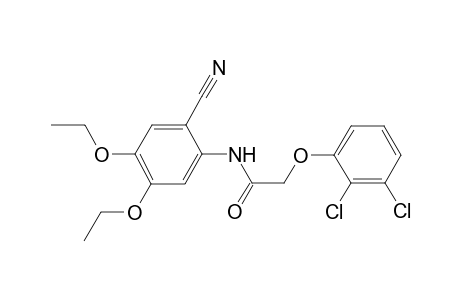 2-[2,3-bis(chloranyl)phenoxy]-N-(2-cyano-4,5-diethoxy-phenyl)ethanamide