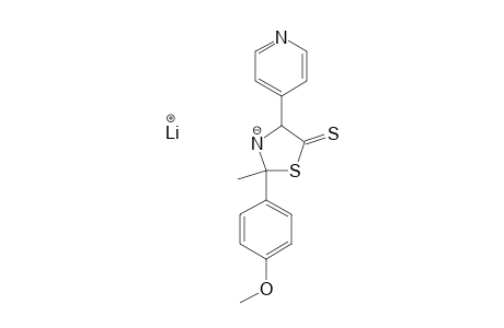 LITHIUM-2-(4-METHOXYPHENYL)-4-(PYRIDIN-4-YL)-5-THIOXO-1,3-THIAZOLIDINE-3-IDE